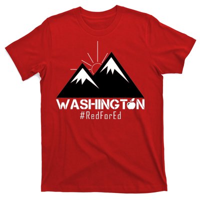 Vintage Red for Ed Washington State Mountains T-Shirt