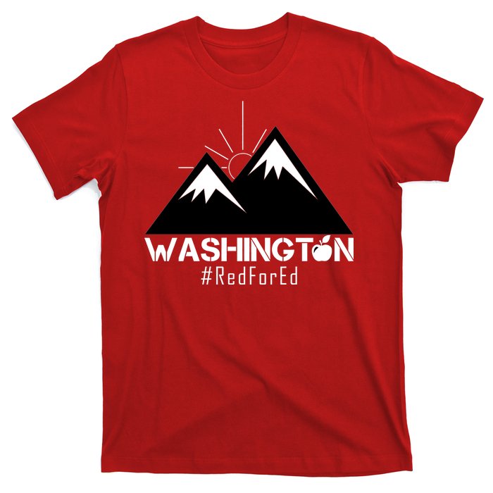 Vintage Red for Ed Washington State Mountains T-Shirt