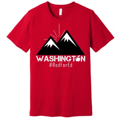 Vintage Red for Ed Washington State Mountains Premium T-Shirt