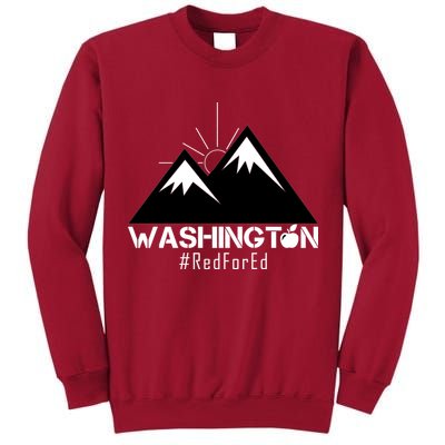 Vintage Red for Ed Washington State Mountains Tall Sweatshirt