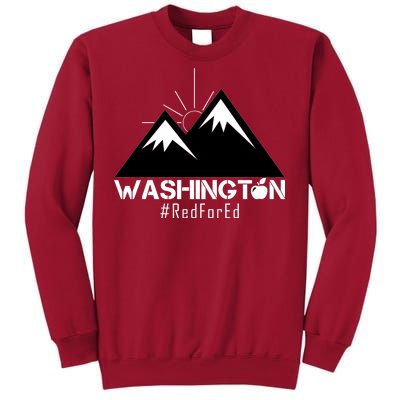 Vintage Red for Ed Washington State Mountains Tall Sweatshirt