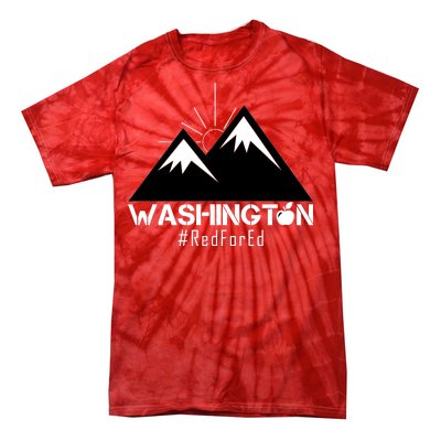 Vintage Red for Ed Washington State Mountains Tie-Dye T-Shirt