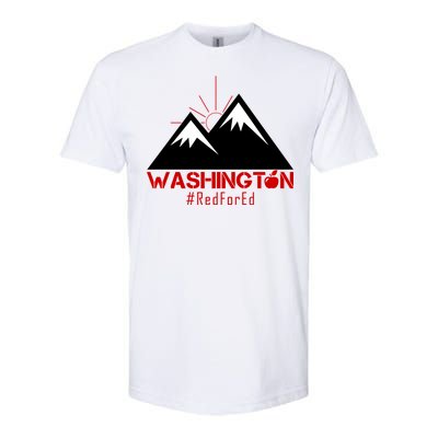 Vintage Red for Ed Washington State Mountains Softstyle® CVC T-Shirt