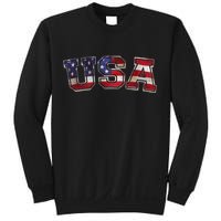 Vintage Red White And Blue USA Logo Sweatshirt