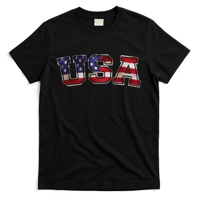 Vintage Red White And Blue USA Logo T-Shirt