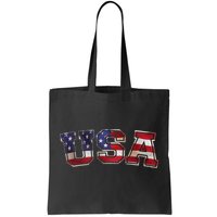 Vintage Red White And Blue USA Logo Tote Bag