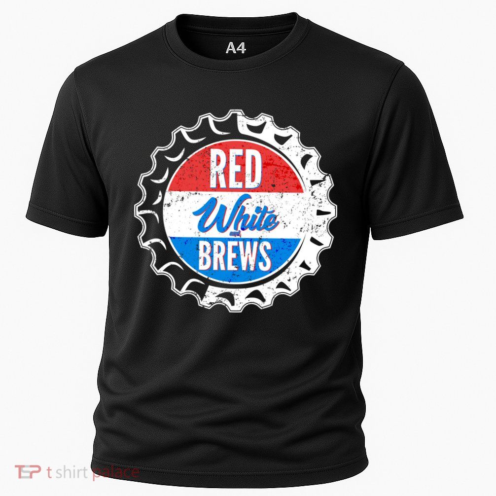 Vintage Red White and Brews Performance Shirt
