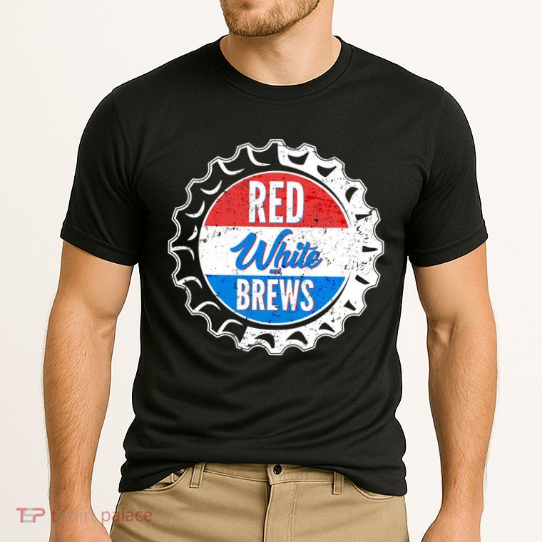 Vintage Red White and Brews Performance Shirt