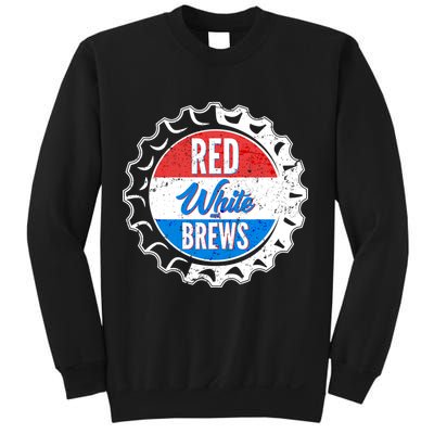Vintage Red White and Brews Sweatshirt