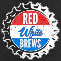 Vintage Red White and Brews Golf Towel