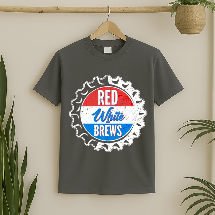Vintage Red White and Brews T-Shirt