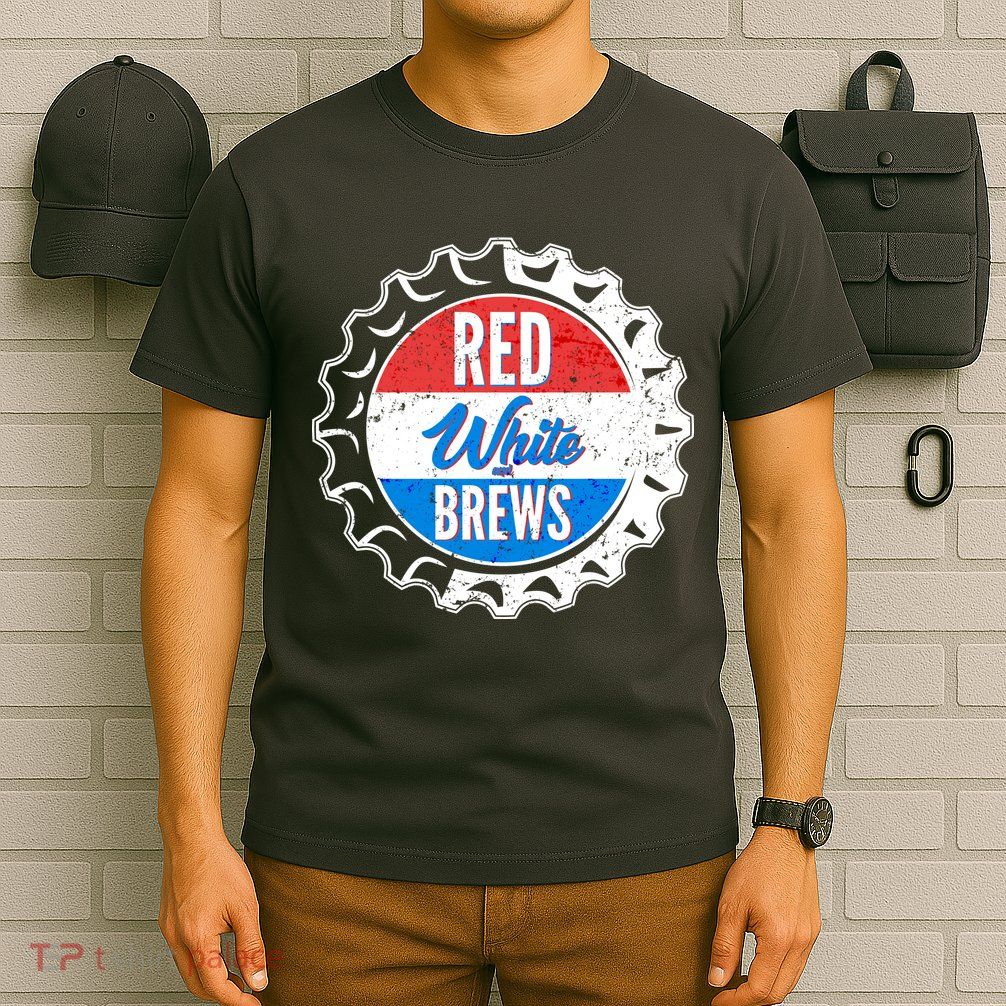Vintage Red White and Brews T-Shirt