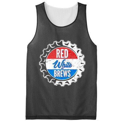 Vintage Red White and Brews Mesh Reversible Basketball Jersey Tank