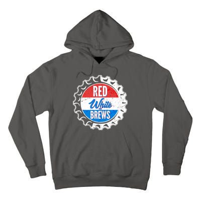 Vintage Red White and Brews Tall Hoodie