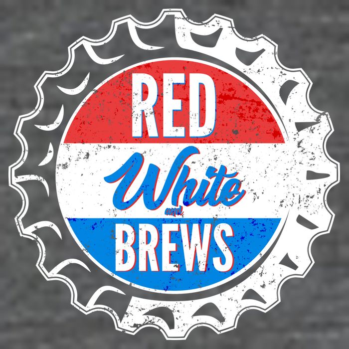 Vintage Red White and Brews Womens T-Shirt