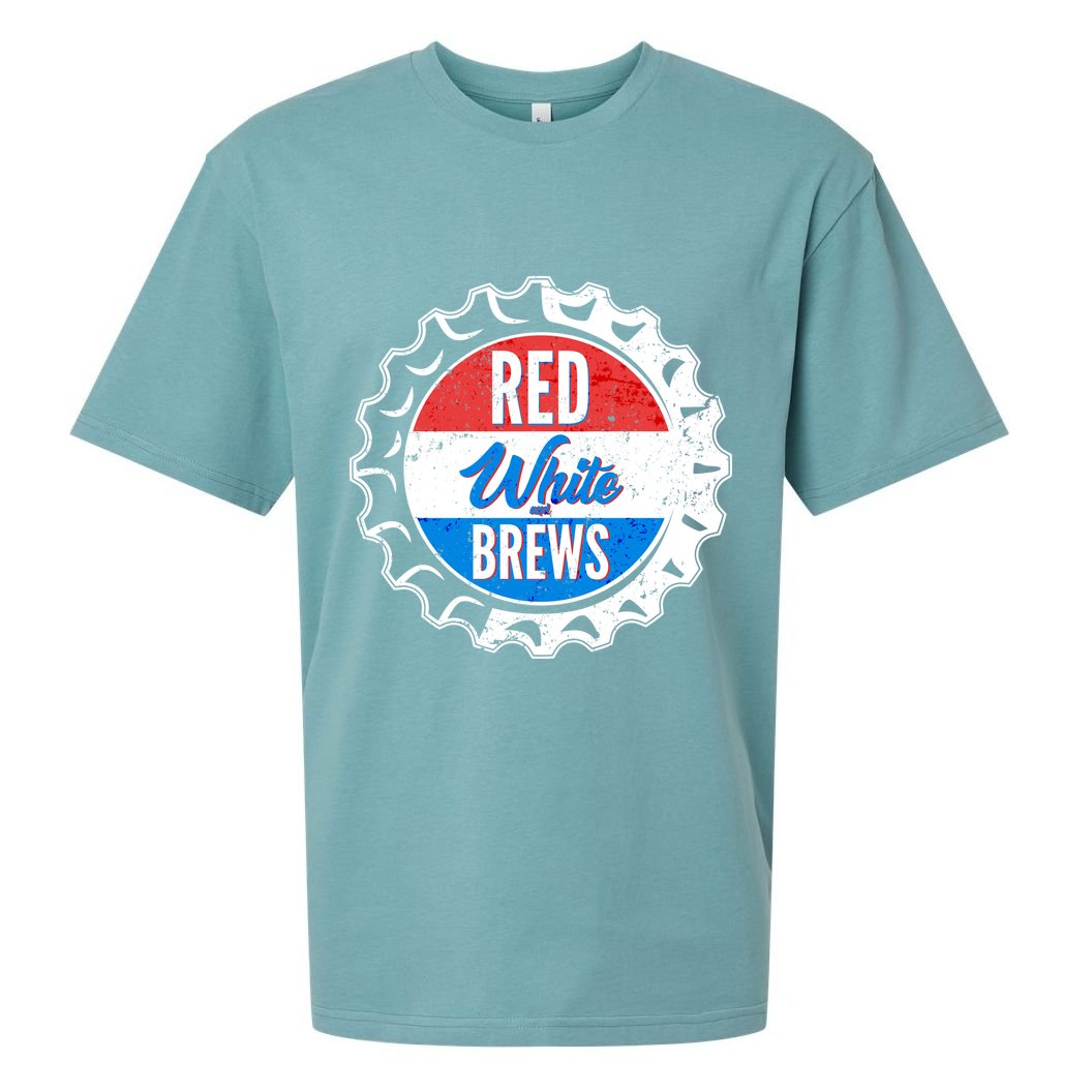 Vintage Red White and Brews Sueded Cloud Jersey T-Shirt