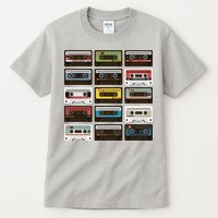 Vintage Retro 80's Cassette Tapes Tall T-Shirt