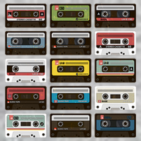 Vintage Retro 80's Cassette Tapes Tall T-Shirt