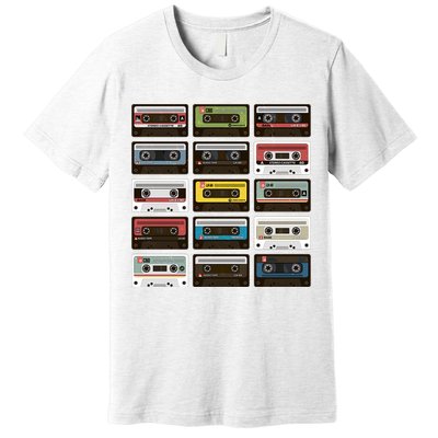 Vintage Retro 80's Cassette Tapes Premium T-Shirt
