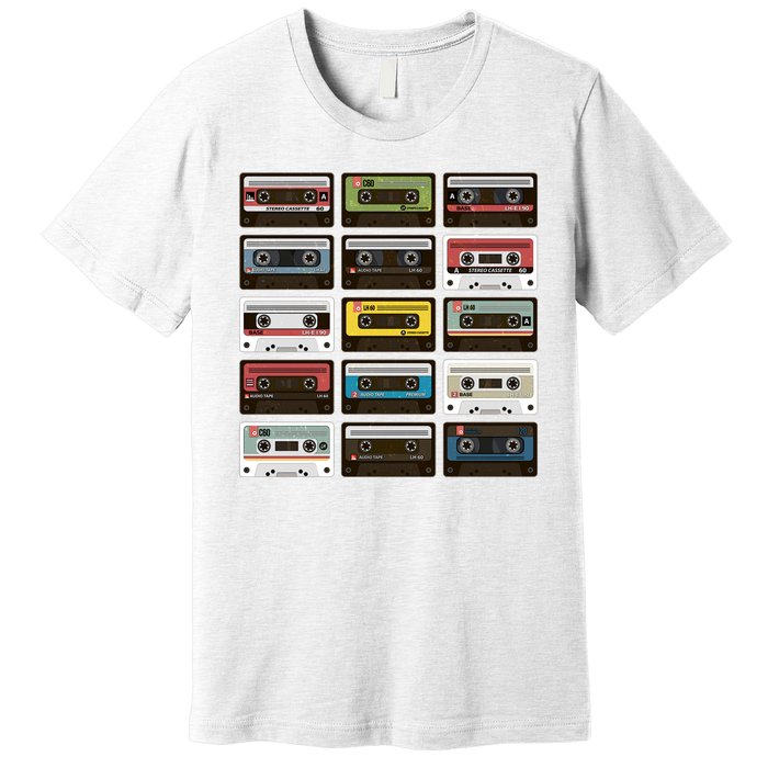 Vintage Retro 80's Cassette Tapes Premium T-Shirt