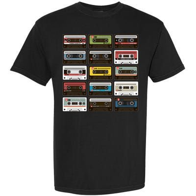 Vintage Retro 80's Cassette Tapes Garment-Dyed Heavyweight T-Shirt