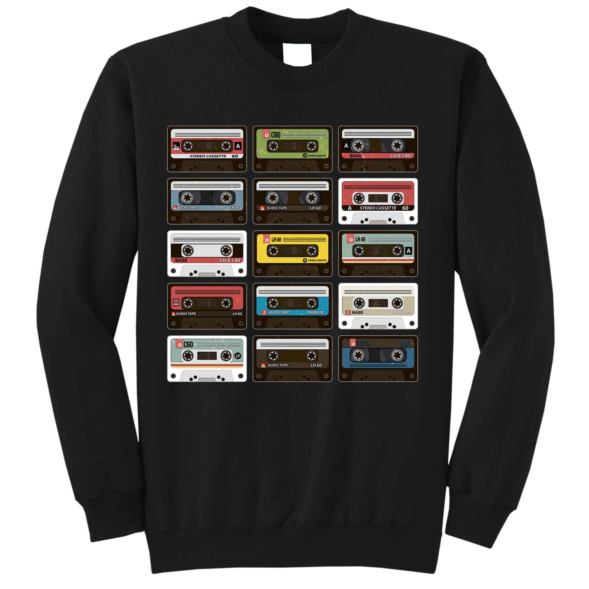 Vintage Retro 80's Cassette Tapes Sweatshirt