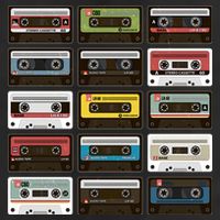Vintage Retro 80's Cassette Tapes Hat