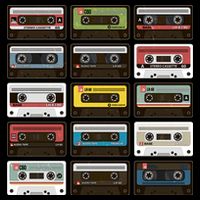 Vintage Retro 80's Cassette Tapes Toddler Long Sleeve Shirt