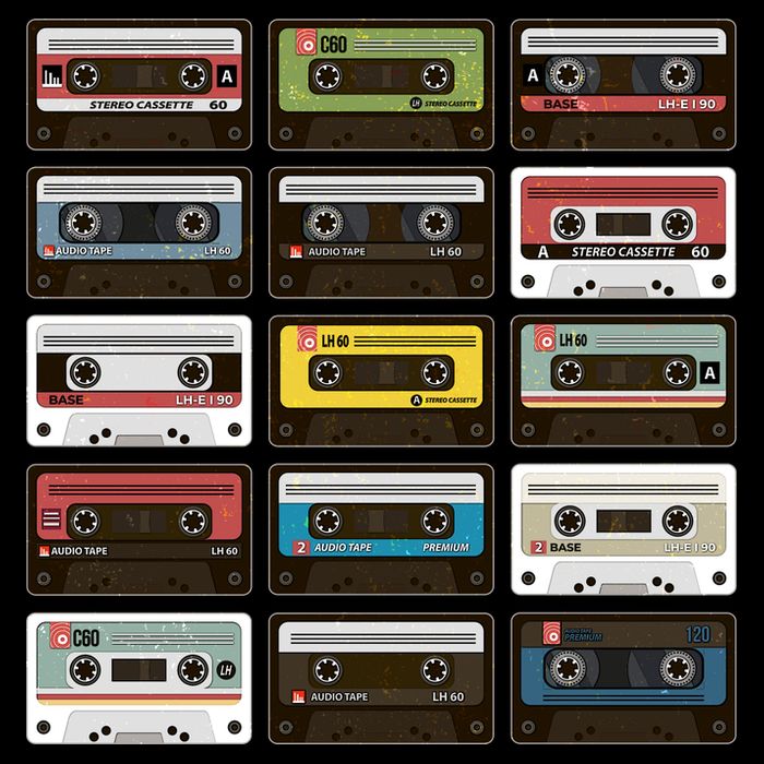 Vintage Retro 80's Cassette Tapes Toddler Long Sleeve Shirt