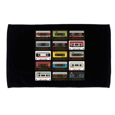 Vintage Retro 80's Cassette Tapes Microfiber Hand Towel