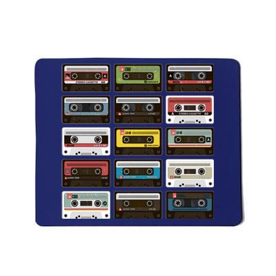 Vintage Retro 80's Cassette Tapes Mousepad