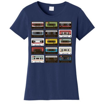 Vintage Retro 80's Cassette Tapes Women's T-Shirt