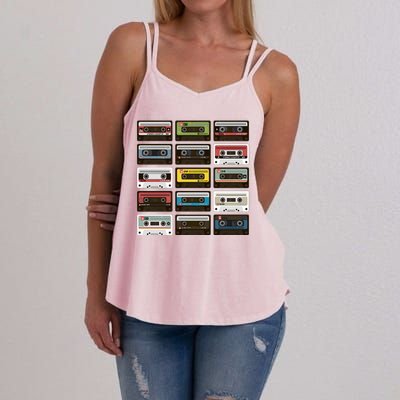 Vintage Retro 80's Cassette Tapes Women's Strappy Tank