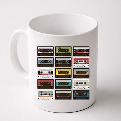 Vintage Retro 80's Cassette Tapes Coffee Mug