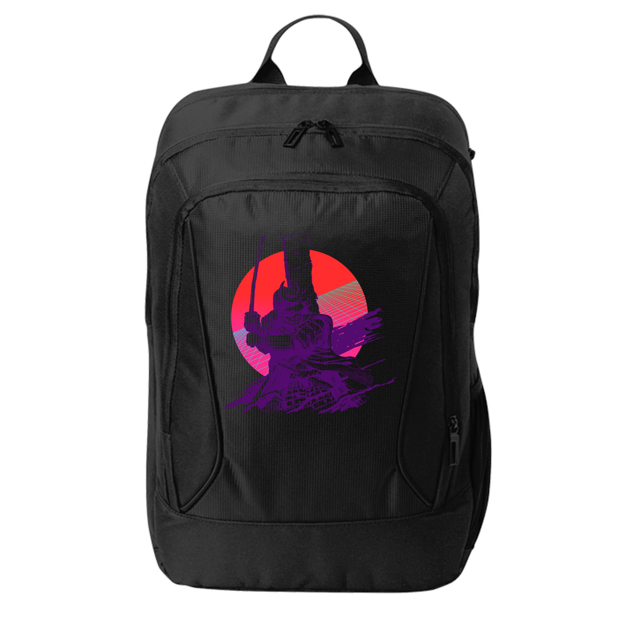 Vintage Retro 80's Japanese Samurai City Backpack