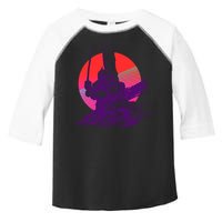 Vintage Retro 80's Japanese Samurai Toddler Fine Jersey T-Shirt