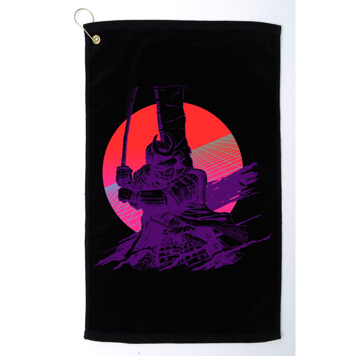Vintage Retro 80's Japanese Samurai Golf Towel