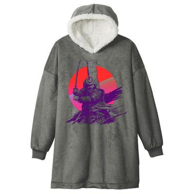 Vintage Retro 80's Japanese Samurai Hooded Wearable Blanket