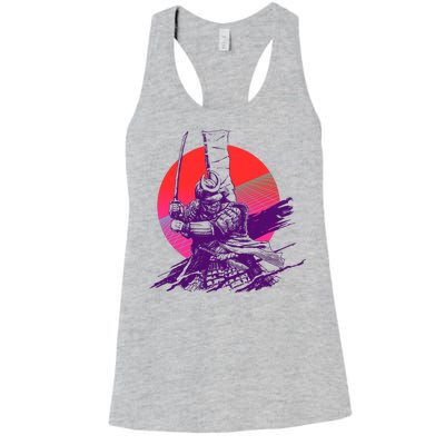 Vintage Retro 80's Japanese Samurai Women's Racerback Tank