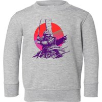 Vintage Retro 80's Japanese Samurai Toddler Sweatshirt