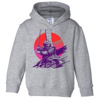 Vintage Retro 80's Japanese Samurai Toddler Hoodie