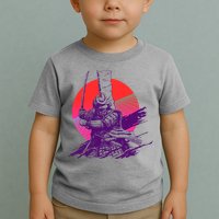 Vintage Retro 80's Japanese Samurai Toddler T-Shirt