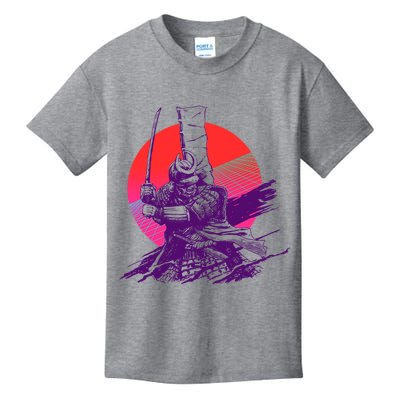 Vintage Retro 80's Japanese Samurai Kids T-Shirt