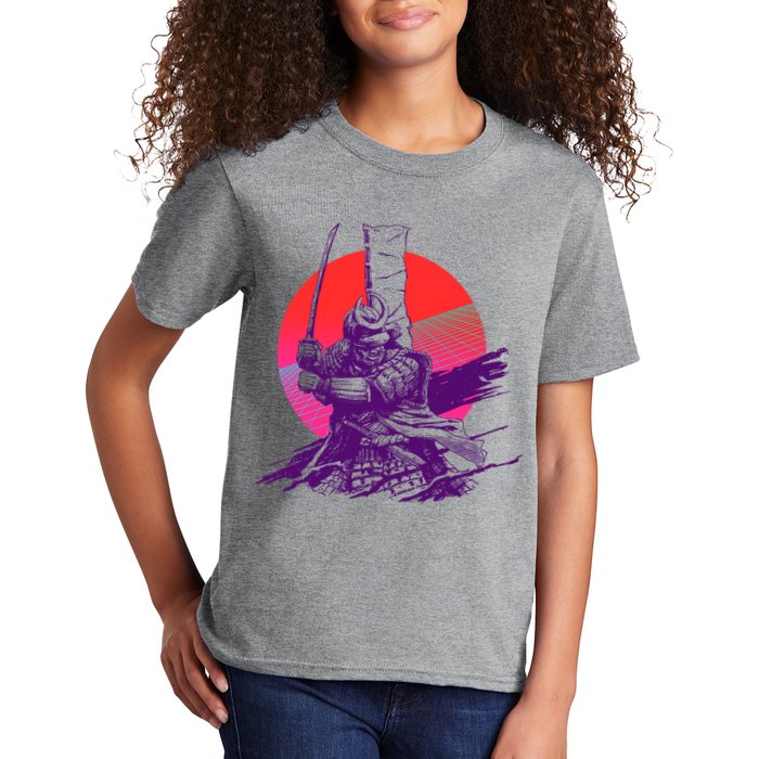 Vintage Retro 80's Japanese Samurai Kids T-Shirt
