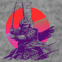 Vintage Retro 80's Japanese Samurai Kids T-Shirt