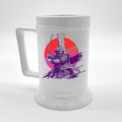 Vintage Retro 80's Japanese Samurai Beer Stein