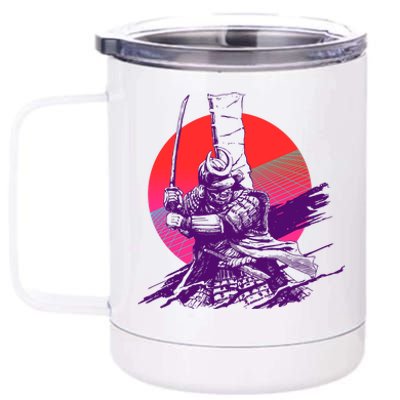 Vintage Retro 80's Japanese Samurai 12 oz Stainless Steel Tumbler Cup