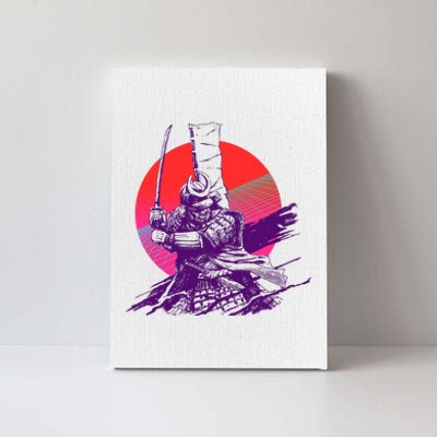 Vintage Retro 80's Japanese Samurai Canvas