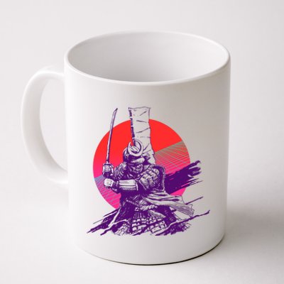 Vintage Retro 80's Japanese Samurai Coffee Mug