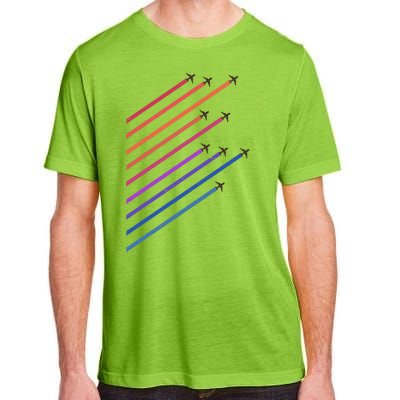 Vintage Retro Airplane Flight Adult ChromaSoft Performance T-Shirt